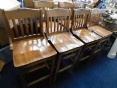 Seven public house bar stools from The Stag Inn, S