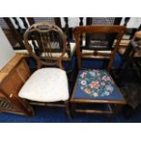 Two small bedroom chairs