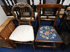 Two small bedroom chairs