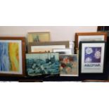 A large quantity of mostly framed prints & picture