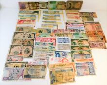 A quantity of mixed far east bank notes of various