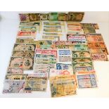 A quantity of mixed far east bank notes of various