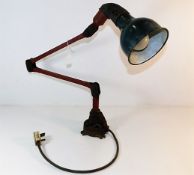 A heavy duty industrial machinists lamp with ename