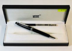 A cased Mont Blanc Meisterstuck Pix ball point pen