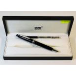 A cased Mont Blanc Meisterstuck Pix ball point pen