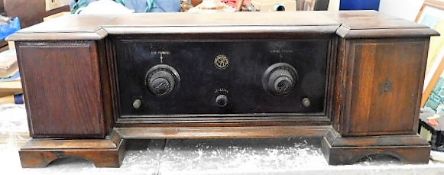 An Edison Bell valve radio 36in wide