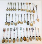 A collection of 34 collectors spoons