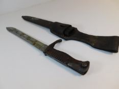 A German WW1 bayonet & scabbard 20.75in long