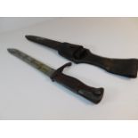 A German WW1 bayonet & scabbard 20.75in long