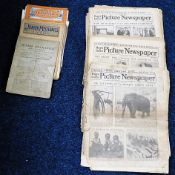 A quantity of vintage 20 child's newspapers & othe