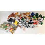 A large quantity of mostly plastic farm animals &