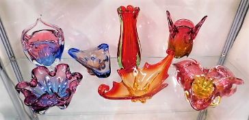 A quantity of decorative glassware