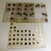 A quantity of mixed coinage including antique thre
