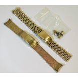 Two Omega wrist watch straps a/f