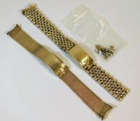 Two Omega wrist watch straps a/f