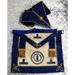 A masonic apron from Cornwall