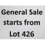 General Sale Starts from lot 426