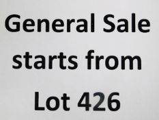 General Sale Starts from lot 426