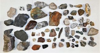 A large quantity of rocks & minerals including pos