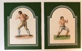 Two 19thC. engravings of boxing interest - Johnson