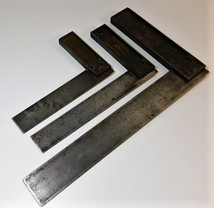 Three Made In USA Stanley steel squares