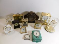 A quantity of mixed clocks & time pieces