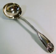 A silver ladle 84.1g