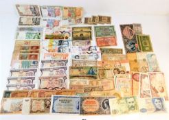 A quantity of mixed European bank notes of various