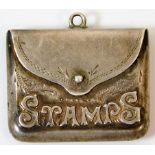 An Edwardian Birmingham silver stamp pendant 1907