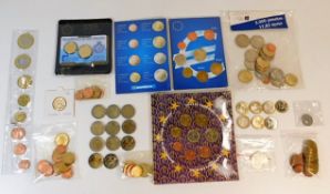 A quantity of various European coins including Eur