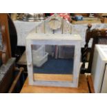 A small shabby chic style vintage mirrored vanity