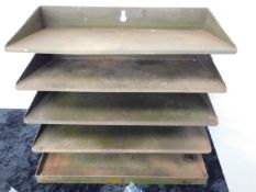 A steel A4 sorting tray