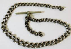 A silver Albert chain 34.1g