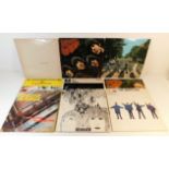 A quantity of 9 Beatles vinyl LP's including Mono