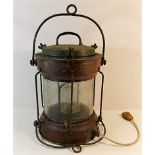 A large copper & brass ships lantern "Meteorite 83