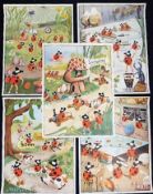 Five vintage Ladybird Children's clothing posters