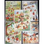 Five vintage Ladybird Children's clothing posters