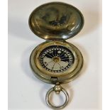 A WW1 military compass in case marked Dennison, Bi