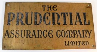 A solid brass Prudential Assurance Company Limited