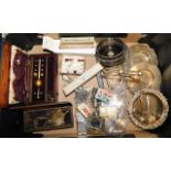 A quantity of silver plated items including wine c