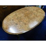 A 19thC. walnut coffee table 35in long x 21in wide