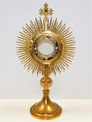 A French gilt metal ecclesiastical sunburst monstr