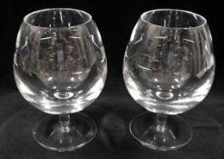 A pair of large Waterford crystal John Rocha "Geo"