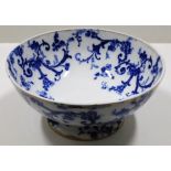 A large, decorative Ridgways porcelain fruit bowl