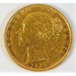 An 1864 Queen Victoria Young Head full gold sovere