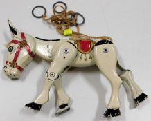 A 1950's Muffin the Mule puppet figure 6in nose to