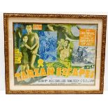 A 1930's original MGM film poster Tarzan Escapes f