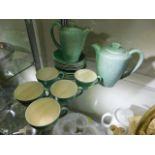 A retro Poole pottery tea & coffee set