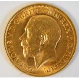 A 1913 King George V full gold sovereign