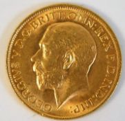 A 1913 King George V full gold sovereign